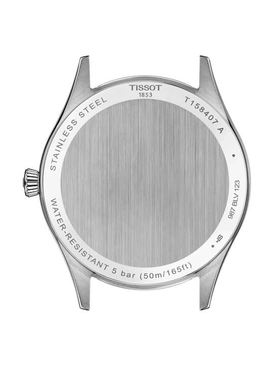 Tissot T-classic Classic Dream Powermatic 80 Men's Watch 40mm Automatic with Black Leather Strap