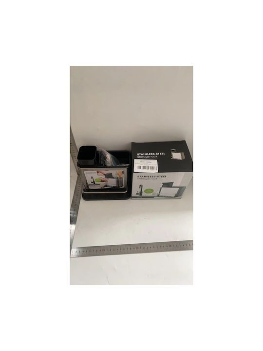 Alista Home Küchenspender Kunststoff mit Schwammhalter Schwarz 250ml