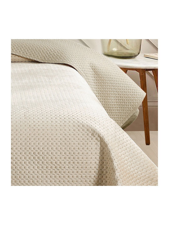 Melinen Omnia Coverlet Set King Size from Polyester Gray 260x240cm