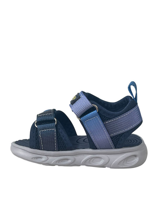 Kindersandalen mit Bügel- und Schleifenverschluss Blau