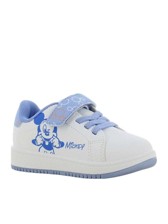 Sneaker Παιδικά Sneakers Ανατομικά με Σκρατς Λευκά