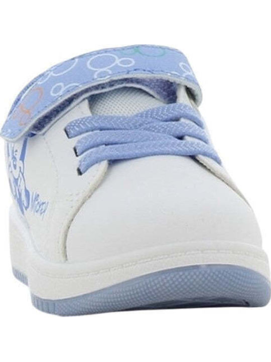 Sneaker Παιδικά Sneakers Ανατομικά με Σκρατς Λευκά