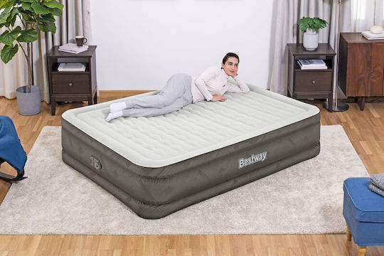 Bestway Φουσκωτό Στρώμα Ύπνου Διπλό με Ενσωματωμένη Αντλία 203x152x46εκ.