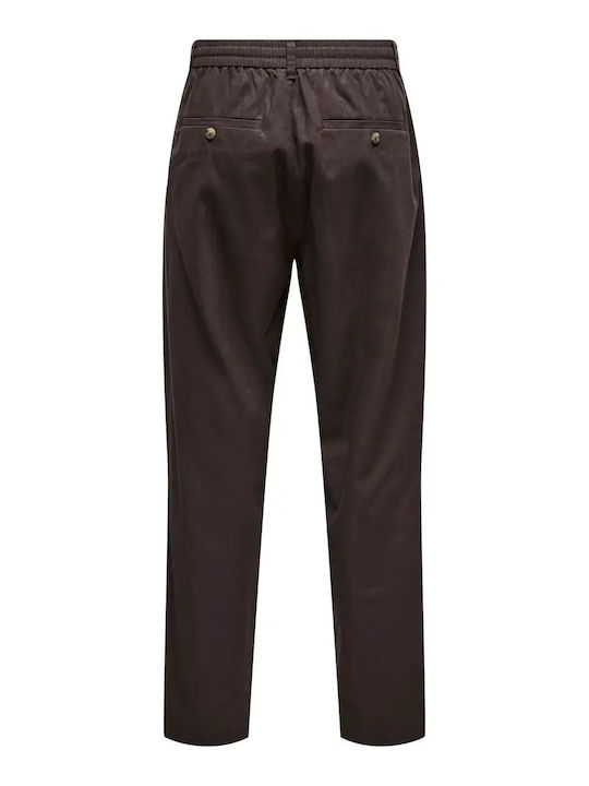 Παντελόνι Chino σε Tapered Γραμμή Coffee Bean