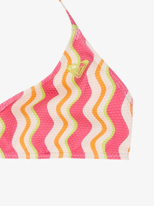 Roxy Bold Waves Kids Swimwear Bikini Papaya Bold Waves