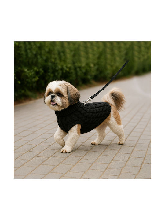 Pet Vest Leash Hole Size L 36 X 18 Cm Black