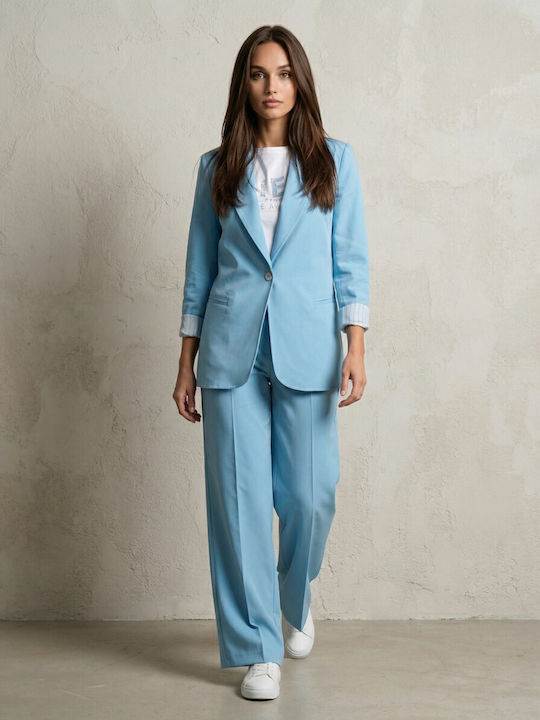 Derpouli Women's Blazer Siel