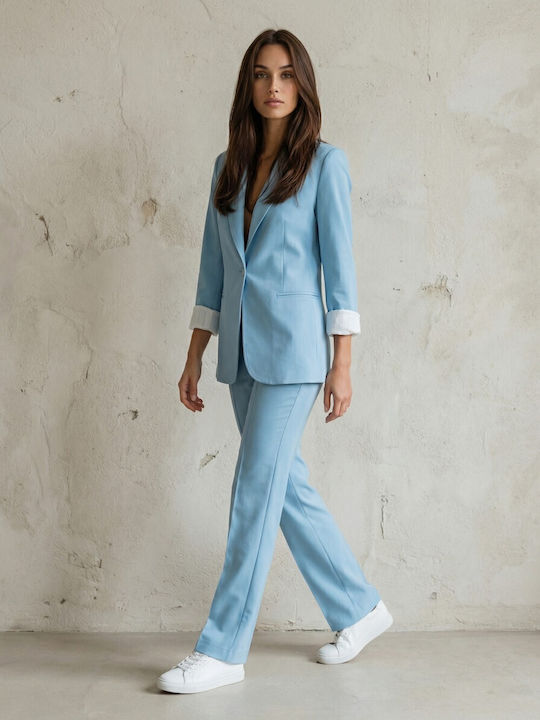 Derpouli Women's Blazer Siel