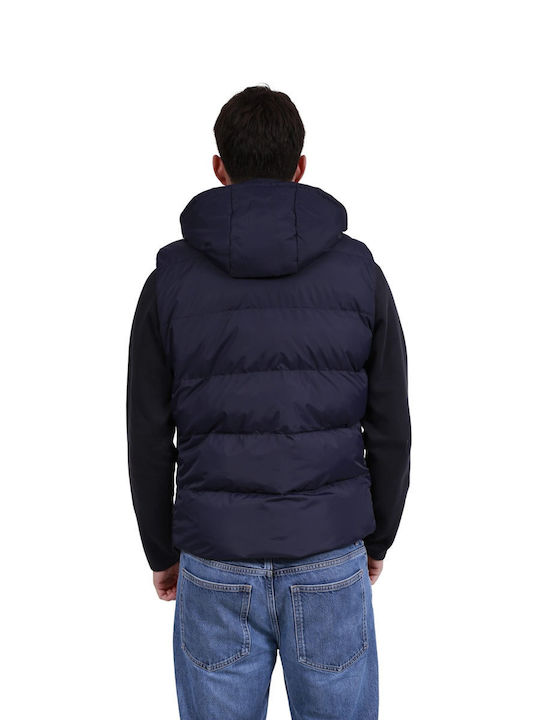Sleeveless Puffer Jacket Windproof Navy