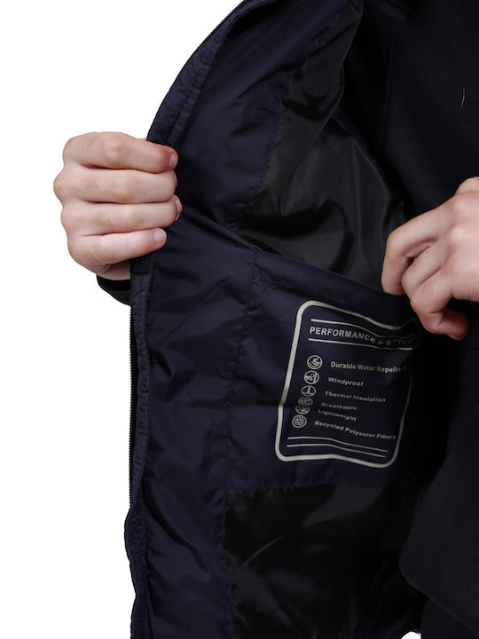Sleeveless Puffer Jacket Windproof Navy