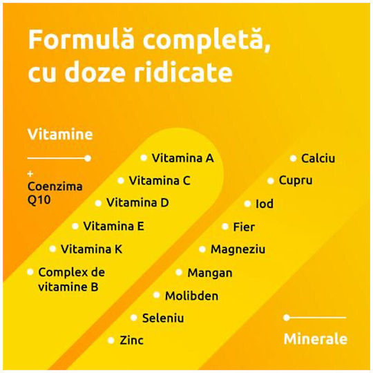 Bayer Supradyn Energy Coenzima Q10 Vitamina pentru Susținerea Imunității, Pielii și Acțiune Antioxidantă Energy 15 comprimate efervescente