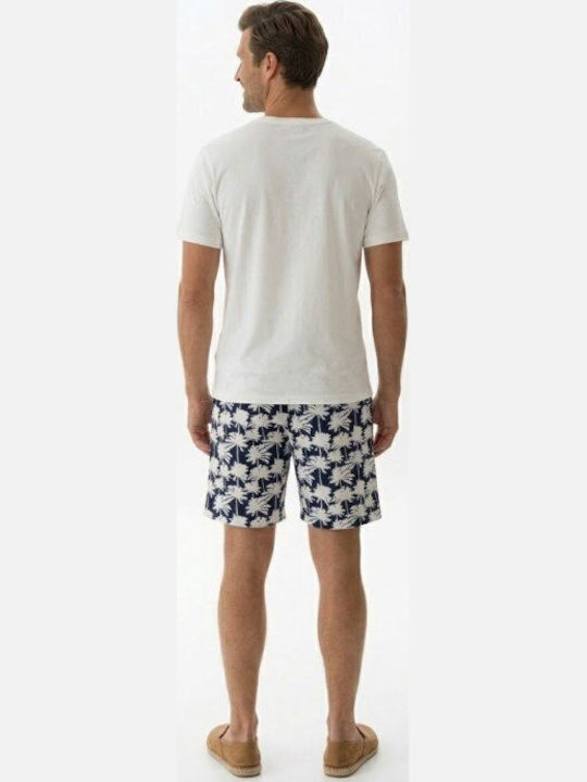 Soccus Pijama de Vară pentru Bărbați din Bumbac Multicolor