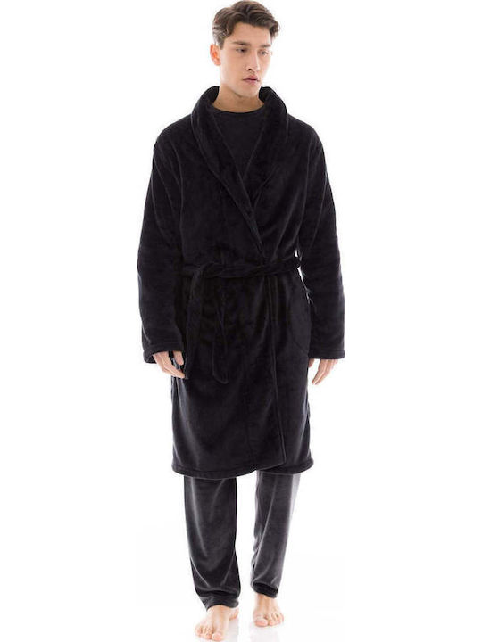 Ulisse Robe De Iarnă Pentru Bărbați Neagră
