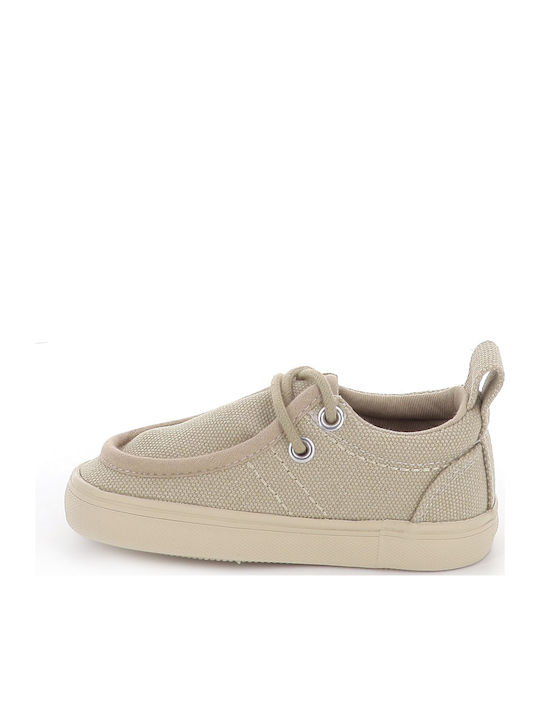 Mocasini Copii Casual Bej Din Țesătură