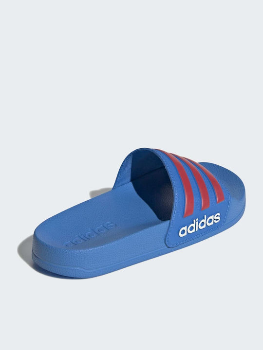 Kids' Flip Flops Slides Blue Adilette Shower