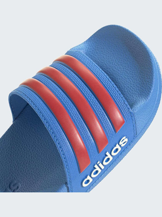 Kids' Flip Flops Slides Blue Adilette Shower