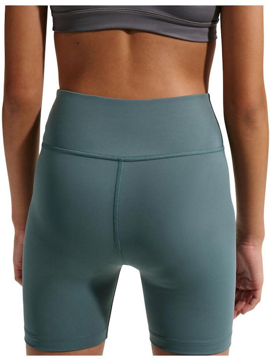 Kids Short Sports Leggings Dri-Fit Turquoise One