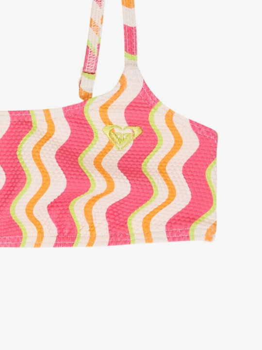 Roxy Bold Waves Kids Swimwear Bikini Papaya Bold Waves