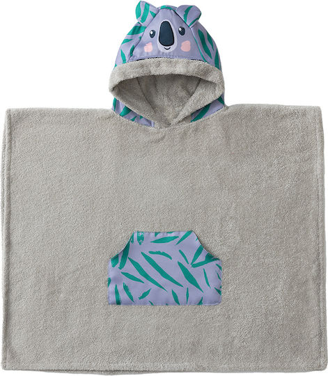 Palamaiki Kid's Beach Poncho Gray 120 x 70cm