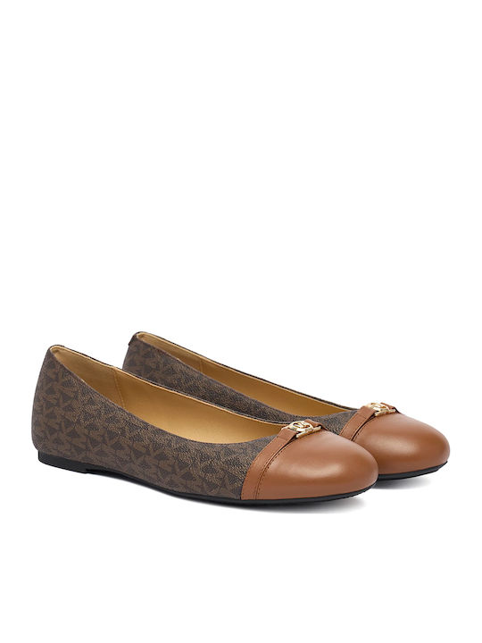 Michael Kors Flat Women's Ballerina Shoes in Brown Colour