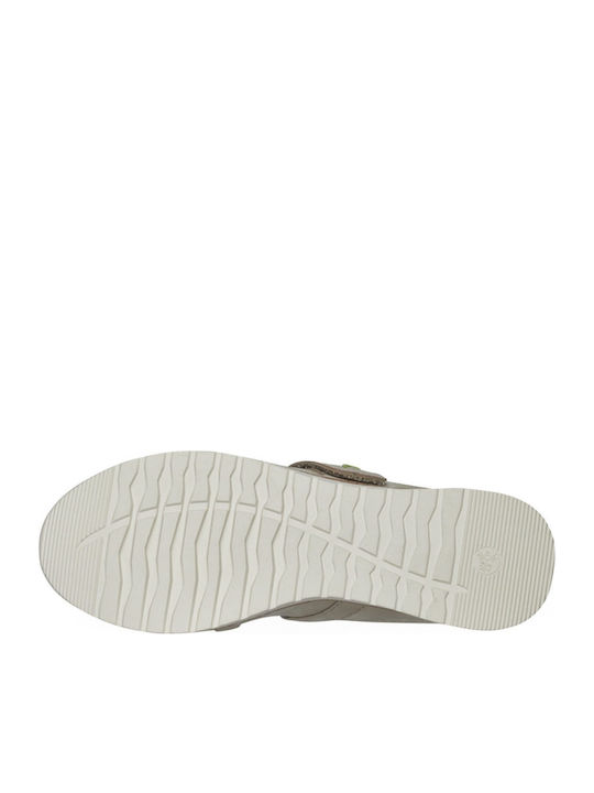Women's Ballerina Shoes with Strap in Beige Colour