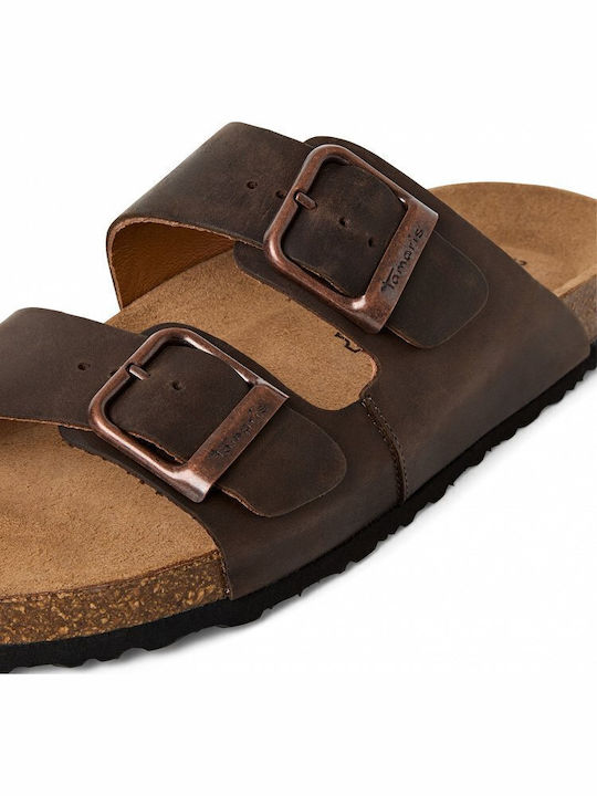 Leather Men's Sandals in Brown Colour