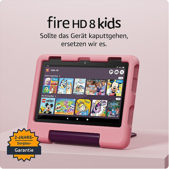 Amazon Fire HD 8 Kids (2024) 8" Tablet (3GB/32GB) Disney Princess