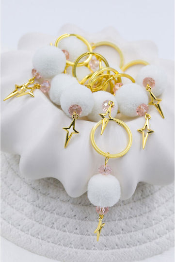 Kymi Christening Charm Keychain White 50 Pieces