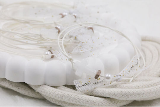 Kymi Taufe Anhänger Armbänder Weiß 50 Stück