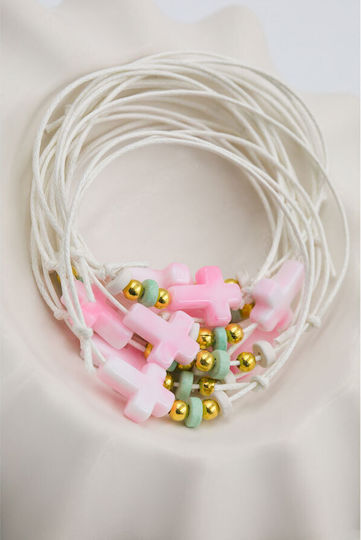 Kymi Christening Charm White Bracelet 50 Pieces