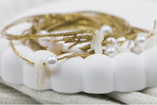 Kymi Christening Charm Gold Bracelet 50 Pieces