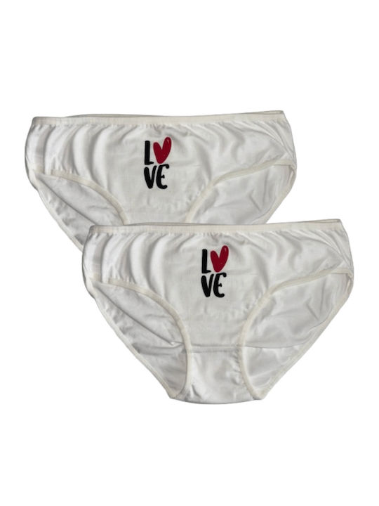 Cotton Women's Briefs 2Pack Ecru