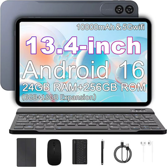 2-in-1 13.4" Tablet (6GB/256GB) Γκρι