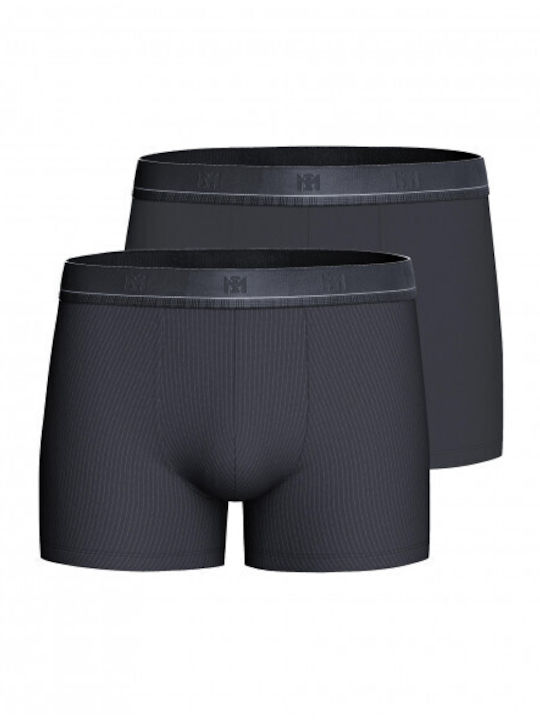 Мъжки Боксерки Черни Райе 2Pack