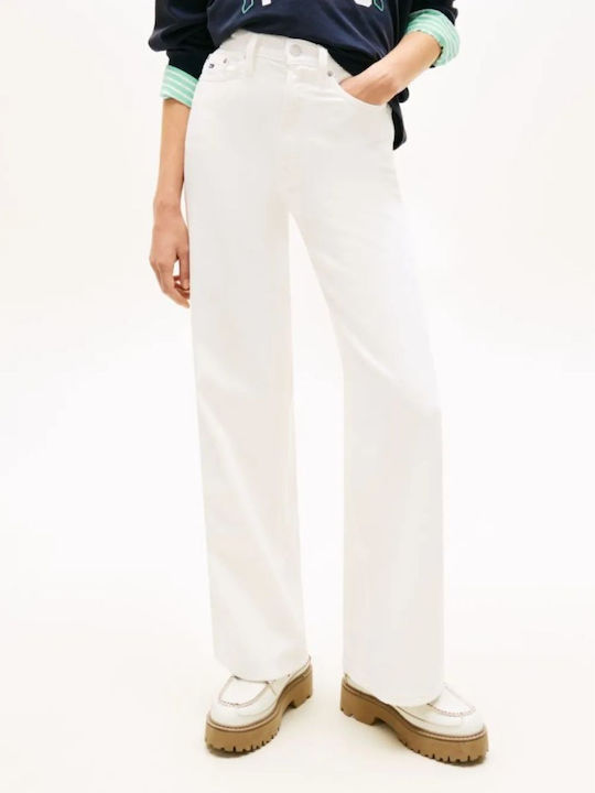 Claire Hr Women's Jean Pants White