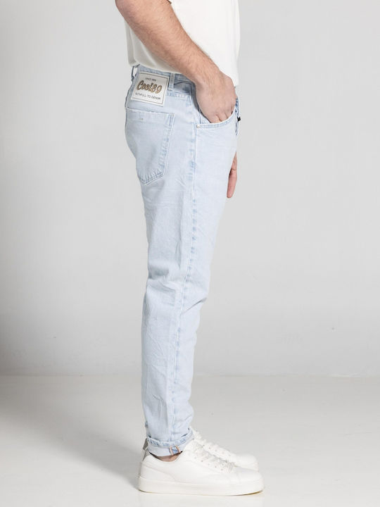 Ανδρικό Παντελόνι Τζιν με Regular Straight Εφαρμογή L.blue