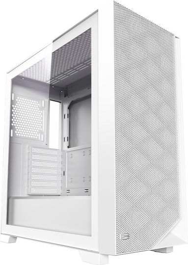 PCCOOLER C3D510 Gaming Micro Tower Κουτί Υπολογιστή με Πλαϊνό Παράθυρο και ARGB Φωτισμό Λευκό