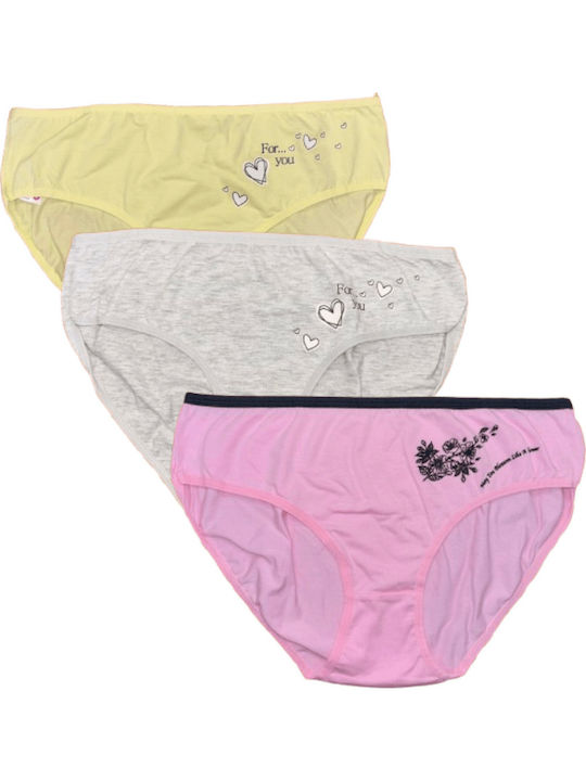 Cotton Women's Slip 3Pack Pink