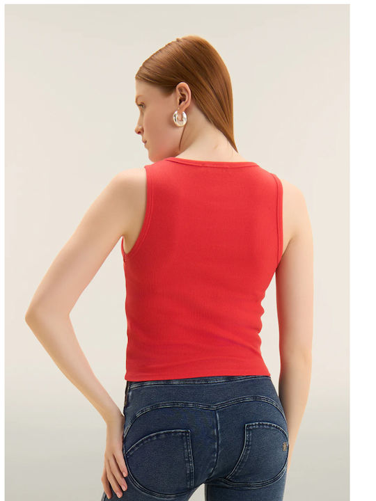 Freddy Women's Summer Sleeveless Blouse Red
