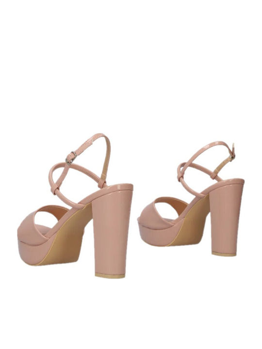Patent Leather Pink Sandals