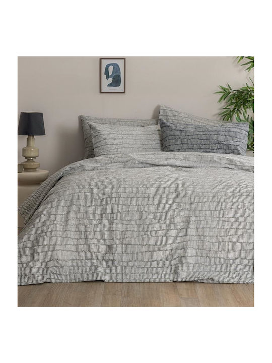 Palamaiki Fl6302 Double Bed Sheets Set 200x265cm Gray (4pcs)