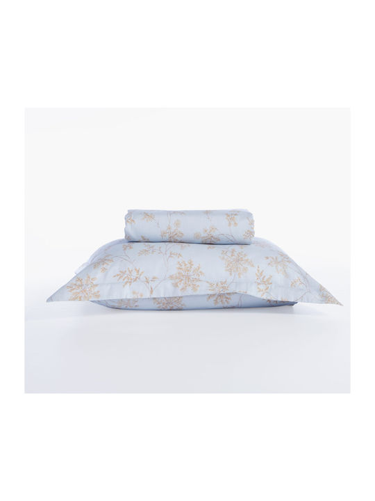 Nef-Nef Homeware Foxy Cuvertură Pat Dublu Din Poliester Argintiu Albastru 240x230cm