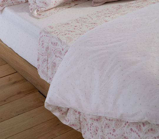 Nef-Nef Homeware Mirelle Υπέρδιπλο Ecru/pink 240x230cm