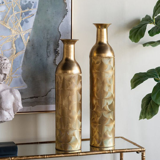 Artekko Vază Decorativă Metalică Nyx Auriu Φ14xÎ67.6cm