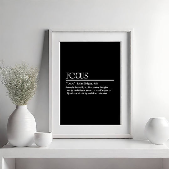 Quote Poster Focus William Heard Kilpatrick Pq149 30cm X 40cm Premium Black Wooden Frame