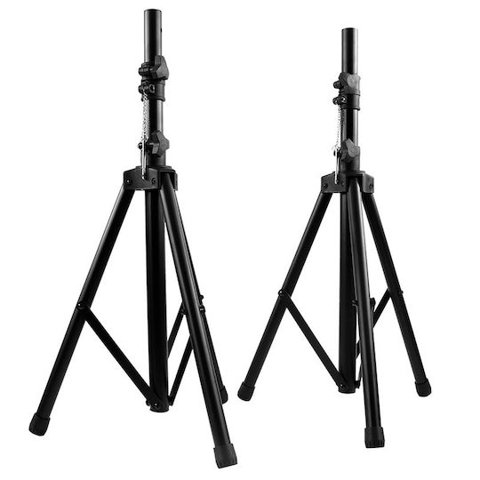 Set of Adjustable Speaker Stands 72-130cm 30kg Maximum