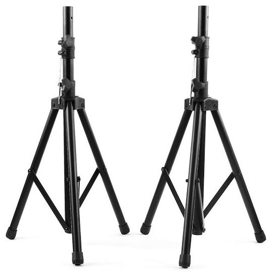 Set of Adjustable Speaker Stands 72-130cm 30kg Maximum