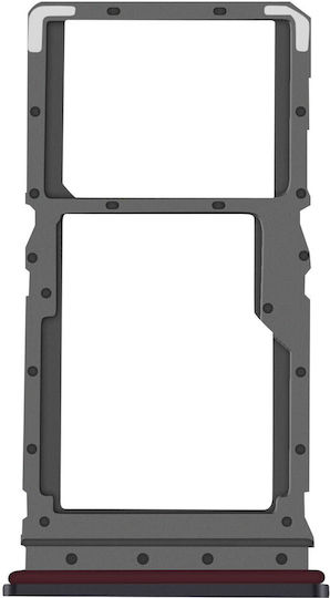 Clappio Sim Tray Redmi 15 5g 4g Hybrid Dual Nano Sim Microsd Slot Black