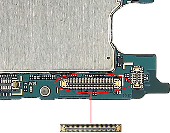 Clappio Fpc 78-pin Screen Connector Galaxy S21 Fe Gold