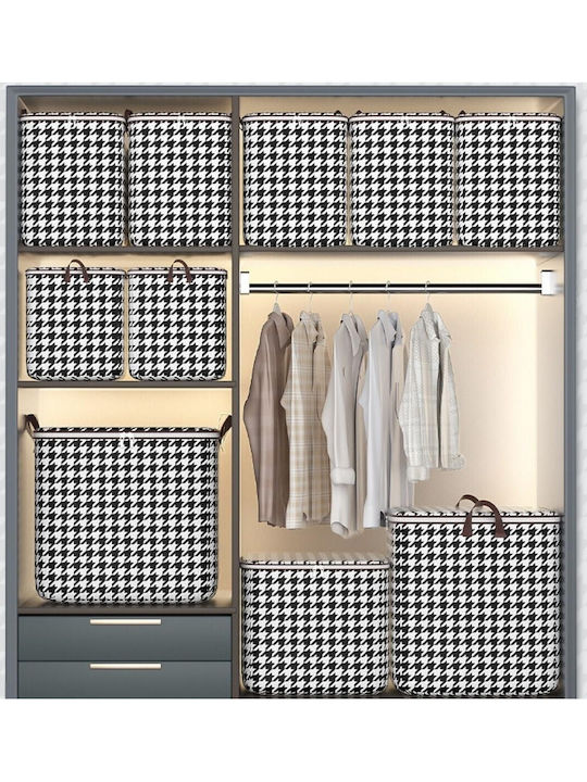 Alista Home Cutie de Depozitare Din Țesătură Cu Capac Neagră 56x45x56cm